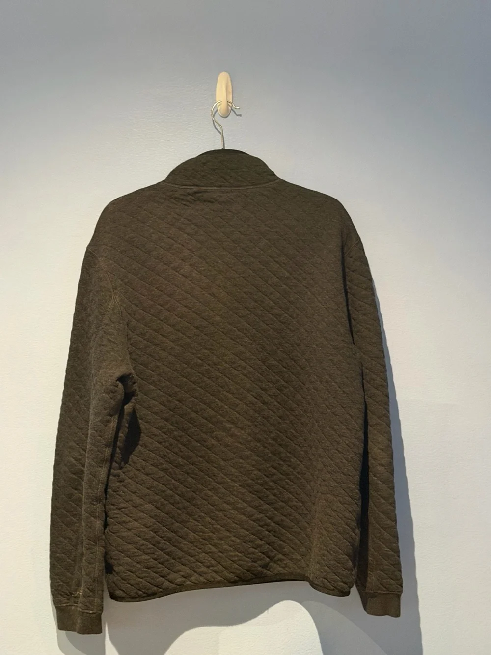J. Crew Quilted Half-Zip Pullover - Black - Picture 2 of 3